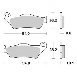 Τακάκια μοτοσυκλέτας BREMBO 07BB28SP Τακάκια μοτοσυκλέτας BREMBO 07BB28SP
