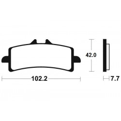 Τακάκια μοτοσυκλέτας BREMBO 07BB37RC Τακάκια μοτοσυκλέτας BREMBO 07BB37RC