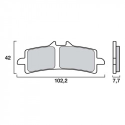 Τακάκια μοτοσυκλέτας BREMBO 07BB37SA