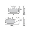 Τακάκια μοτοσυκλέτας BREMBO 07GR50SD