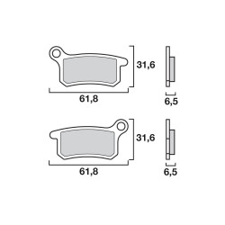Τακάκια μοτοσυκλέτας BREMBO 07GR69SX