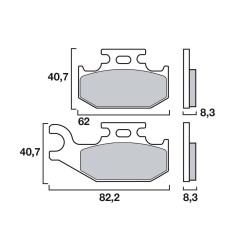 Τακάκια μοτοσυκλέτας BREMBO 07GR74SD
