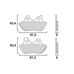 Τακάκια μοτοσυκλέτας BREMBO 07HD16SA