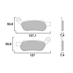Τακάκια μοτοσυκλέτας BREMBO 07HD07SP Τακάκια μοτοσυκλέτας BREMBO 07HD07SP