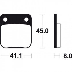 Τακάκια μοτοσυκλέτας BREMBO 07HO09SX