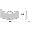 Τακάκια μοτοσυκλέτας OEM BREMBO 07HO1708 Τακάκια μοτοσυκλέτας OEM BREMBO 07HO1708 thumb