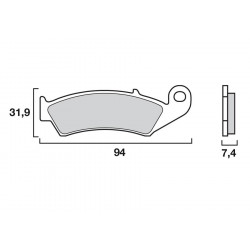 Τακάκια μοτοσυκλέτας BREMBO 07HO25SD Τακάκια μοτοσυκλέτας BREMBO 07HO25SD
