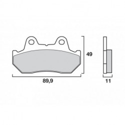Τακάκια μοτοσυκλέτας OEM BREMBO 07HO1010 Τακάκια μοτοσυκλέτας OEM BREMBO 07HO1010