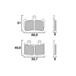 Τακάκια μοτοσυκλέτας BREMBO 07HO37SA