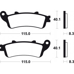 Τακάκια μοτοσυκλέτας BREMBO 07HO43SP Τακάκια μοτοσυκλέτας BREMBO 07HO43SP