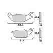 Τακάκια μοτοσυκλέτας OEM BREMBO 07HO4905 thumb