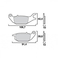 Τακάκια μοτοσυκλέτας OEM BREMBO 07HO4905
