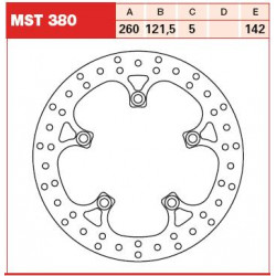 Δισκόπλακα εμπρός TRW-LUCAS MST380 Δισκόπλακα εμπρός TRW-LUCAS MST380