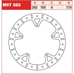 Δισκόπλακα εμπρός TRW-LUCAS MST383 Δισκόπλακα εμπρός TRW-LUCAS MST383