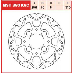 Πίσω δισκόπλακα μοτοσυκλέτας TRW-LUCAS MST390RAC