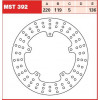Πίσω δισκόπλακα μοτοσυκλέτας TRW-LUCAS MST392