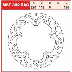 Πίσω δισκόπλακα μοτοσυκλέτας TRW-LUCAS MST392RAC Πίσω δισκόπλακα μοτοσυκλέτας TRW-LUCAS MST392RAC