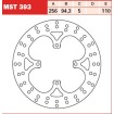 Δισκόπλακα εμπρός TRW-LUCAS MST393 thumb