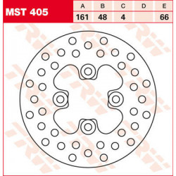 Δισκόπλακα εμπρός TRW-LUCAS MST405 Δισκόπλακα εμπρός TRW-LUCAS MST405