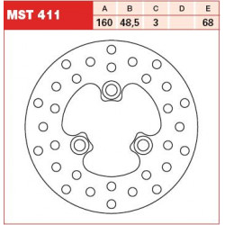 Δισκόπλακα εμπρός TRW-LUCAS MST411 Δισκόπλακα εμπρός TRW-LUCAS MST411