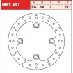 Πίσω δισκόπλακα μοτοσυκλέτας TRW-LUCAS MST417 thumb