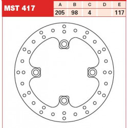 Πίσω δισκόπλακα μοτοσυκλέτας TRW-LUCAS MST417 Πίσω δισκόπλακα μοτοσυκλέτας TRW-LUCAS MST417