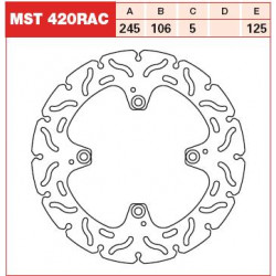 Πίσω δισκόπλακα μοτοσυκλέτας TRW-LUCAS MST420RAC