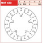 Δισκόπλακα εμπρός TRW-LUCAS MST423 thumb