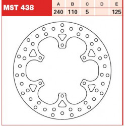 Πίσω δισκόπλακα μοτοσυκλέτας TRW-LUCAS MST438