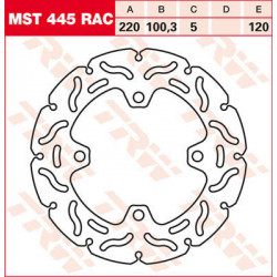 Πίσω δισκόπλακα μοτοσυκλέτας TRW-LUCAS MST445RAC Πίσω δισκόπλακα μοτοσυκλέτας TRW-LUCAS MST445RAC