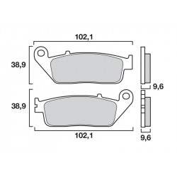 Τακάκια μοτοσυκλέτας OEM BREMBO 07HO4108