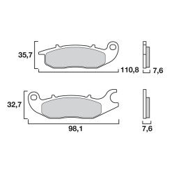 Τακάκια μοτοσυκλέτας OEM BREMBO 07HO5606
