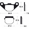 Τακάκια μοτοσυκλέτας OEM BREMBO 07KA0717