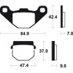 Τακάκια μοτοσυκλέτας OEM BREMBO 07KA0717 thumb