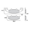 Τακάκια μοτοσυκλέτας OEM BREMBO 07KA0933