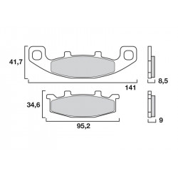 Τακάκια μοτοσυκλέτας BREMBO 07KA09SP