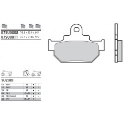 Τακάκια μοτοσυκλέτας BREMBO 07SU08TT