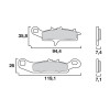 Τακάκια μοτοσυκλέτας BREMBO 07KA24SX