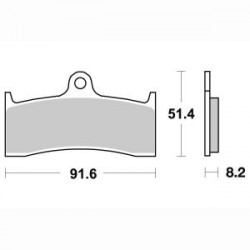 Τακάκια μοτοσυκλέτας BREMBO 07KA23SC