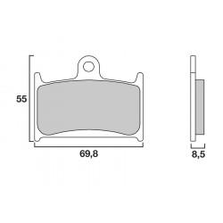 Τακάκια μοτοσυκλέτας OEM BREMBO 07SU1407