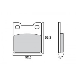 Τακάκια μοτοσυκλέτας OEM BREMBO 07SU2007