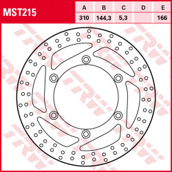 Δισκόπλακα εμπρός TRW-LUCAS MST215 Δισκόπλακα εμπρός TRW-LUCAS MST215