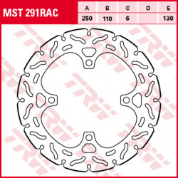 Πίσω δισκόπλακα μοτοσυκλέτας TRW-LUCAS MST291RAC Πίσω δισκόπλακα μοτοσυκλέτας TRW-LUCAS MST291RAC