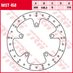 Δισκόπλακα εμπρός TRW-LUCAS MST458 Δισκόπλακα εμπρός TRW-LUCAS MST458