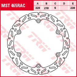 Δισκόπλακα εμπρός TRW-LUCAS MST465RAC Δισκόπλακα εμπρός TRW-LUCAS MST465RAC