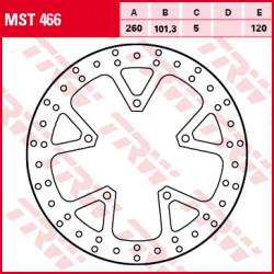 Δισκόπλακα εμπρός TRW-LUCAS MST466 Δισκόπλακα εμπρός TRW-LUCAS MST466