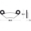 Τακάκια μοτοσυκλέτας BREMBO 07PO01SX