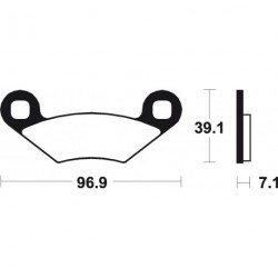 Τακάκια μοτοσυκλέτας BREMBO 07PO01SD