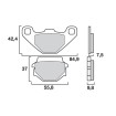 Τακάκια μοτοσυκλέτας OEM BREMBO 07KS0432 thumb