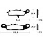 Τακάκια μοτοσυκλέτας BREMBO 07KA25SX thumb